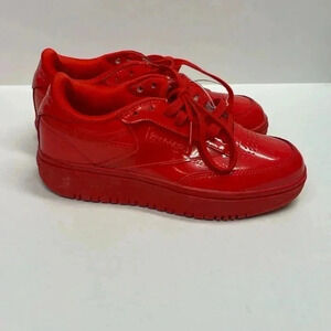 Reebok- Cardi B Club C Double, Sz. 6½ Women's Red Patent